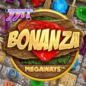 Tampilan visual permainan slot Bonanza Megaways dengan tema tambang emas.